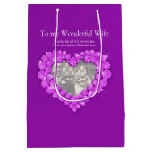 Nom personnalisé améthyste anniversaire photo sac (Dos)