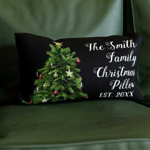 Nom personnalisé Année Est Famille Noël Coussin