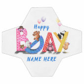 Nom personnalisé Anniversaire Ball Ball Bear Party (Plat)