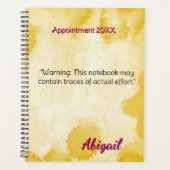 Nom personnalisé Aquarelle jaune Rendez-vous (Devant)
