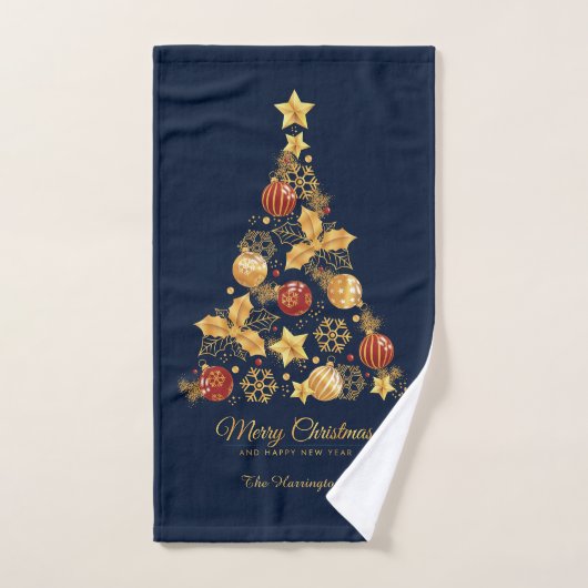 Nom personnalisé Arbre de Noël décoratif (Serviette à main)