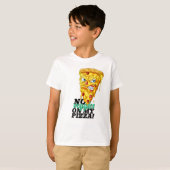 Nom personnalisé Aucun T-shirt Légume Pizza (Devant entier)