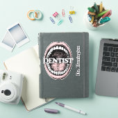 Nom personnalisé Autocollant pour dentiste (Couverture iPad)