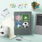 Nom personnalisé Autocollants de football (Couverture iPad)