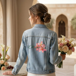 Nom personnalisé avec fleur