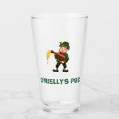 Nom Personnalisé Avec Verre De Bière Leprechaun (Devant)
