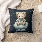 Nom personnalisé Baby Boy Coussin Astronaut Teddy (Couverture)