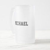 Nom personnalisé bachelor bière stein sport mug (Devant gauche)
