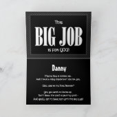 Nom personnalisé BAIN PORTE Invitation FUNNY D521 (Intérieur)