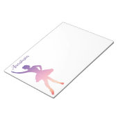 Nom personnalisé ballerine fille dancing bloc-note (Incliné)