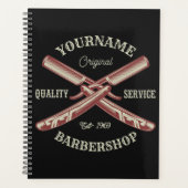 NOM PERSONNALISÉ Barber Droit Razor Barbershop (Devant)