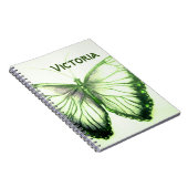 Nom personnalisé Beau Carnet papillon (Côté Droit)