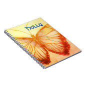 Nom personnalisé Beau Carnet papillon (Côté Droit)