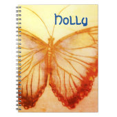 Nom personnalisé Beau Carnet papillon (Devant)
