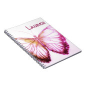 Nom personnalisé Beau Carnet papillon (Côté Droit)