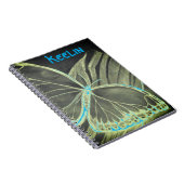 Nom personnalisé Beau Carnet papillon (Côté Droit)