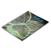 Nom personnalisé Beau Carnet papillon (Côté gauche)