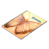 Nom personnalisé Beau Carnet papillon (Côté gauche)