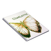 Nom personnalisé Beau Carnet papillon (Côté Droit)