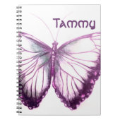Nom personnalisé Beau Carnet papillon (Devant)