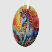 Nom personnalisé belle licorne (devant)