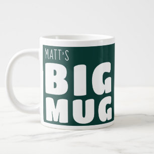 Nom Personnalisé Big Mug En Vert C21 Fun Novelty