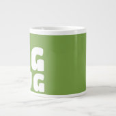 Nom personnalisé Big Mug Green C111 Grosse nouveau (Devant)