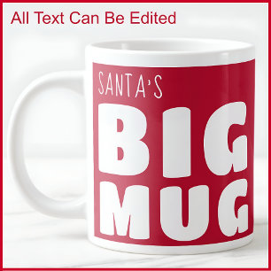 Nom personnalisé Big Mug Red C81 & White Fun Novel