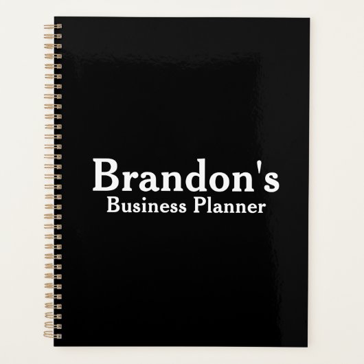 Nom personnalisé | Black Business (Devant)