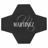 Nom Personnalisé Black Elegant | Nom (Plat)