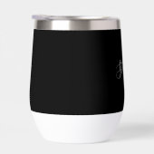 Nom personnalisé Black Script Monogramme (Droite)