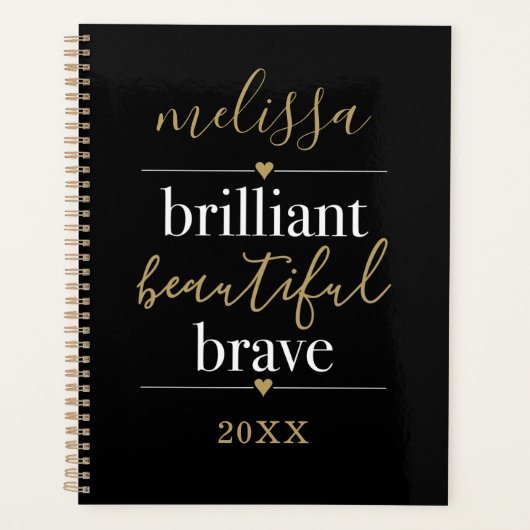 Nom personnalisé Brilliant Beautiful Brave 2023 (Devant)