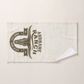 NOM personnalisé Bull Steer Skull Western Ranch (Serviette à main)