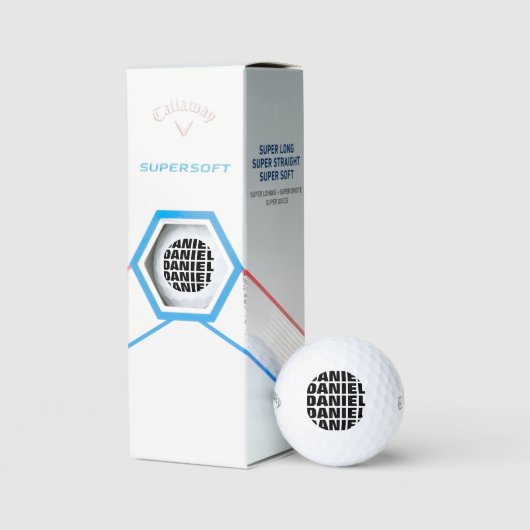 Nom personnalisé Callaway super soft balle de golf (Conditionnement)