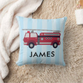 Nom personnalisé Camion de feu rouge Coussin (Couverture)