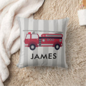 Nom personnalisé Camion de feu rouge Coussin (Couverture)