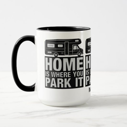 Nom personnalisé Camper Van tasses (Gauche)