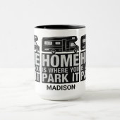 Nom personnalisé Camper Van tasses (Centre)