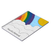 Nom personnalisé Carnet arc-en-ciel (Côté gauche)