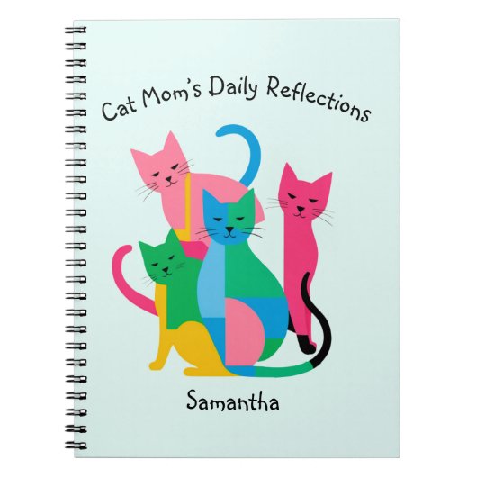 Nom personnalisé Carnet de réflexions de maman de  (Devant)