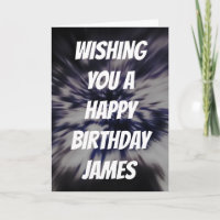 Nom personnalisé Carte d'anniversaire d'explosion