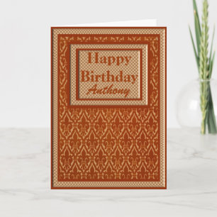 Nom personnalisé Carte d'anniversaire officielle