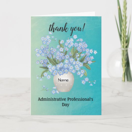 Nom personnalisé Carte de jour du professionnel ad (Devant)