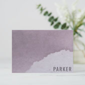 Nom personnalisé Carte de remerciements d'aquarell (Debout devant)