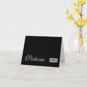 Nom personnalisé Cartes Pageant Couronne (Fleur jaune)