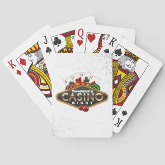 Nom Personnalisé Casino Cartes de jeu de nuit