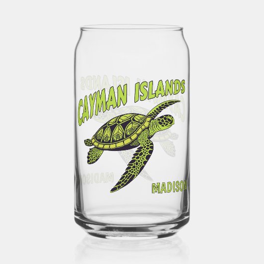 Nom personnalisé Cayman Islands Turtle (Verso)