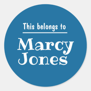 Nom Personnalisé Cela Appartient Aux Autocollants