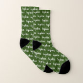 Nom personnalisé Chaussettes personnalisées (Paire)
