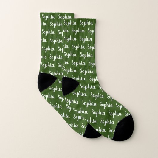 Nom personnalisé Chaussettes personnalisées (Paire)